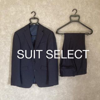 スーツカンパニー(THE SUIT COMPANY)の★美品★ SUIT SELECTセットアップ　シャドーストライプ　ネイビー(セットアップ)