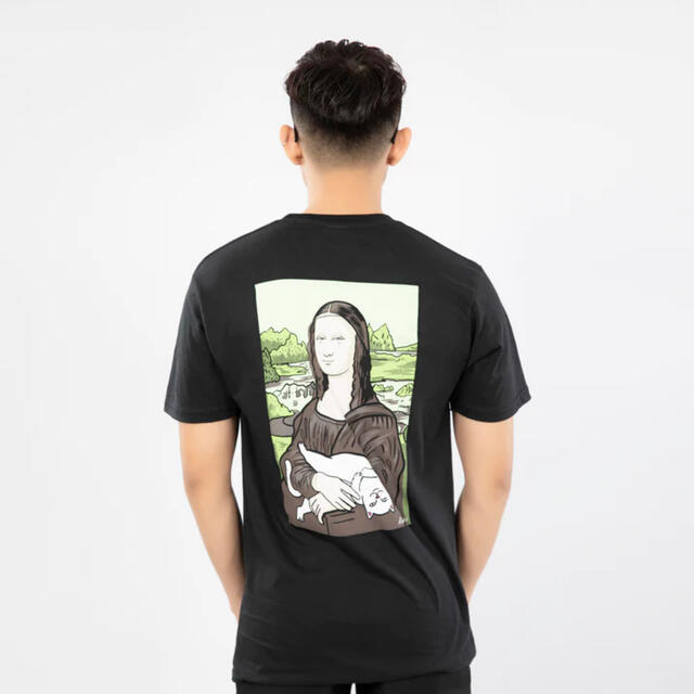 Tシャツ/カットソー(半袖/袖なし)RIPNDIP Tシャツ nermal Lisa pocket ブラック M