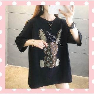 新品韓国　トップス　お洒落ティシャツ　半袖(Tシャツ(半袖/袖なし))