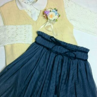 フラワー(flower)の❄ tulle skirt ❄(ひざ丈スカート)