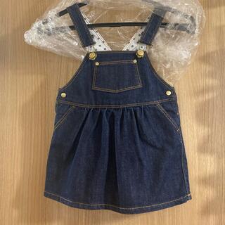 プチバトー(PETIT BATEAU)のプチバトー petit bateau クリーニング済み ジャンパースカート 美品(ワンピース)