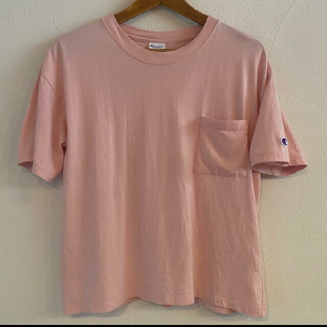 SLOBE IENA(スローブイエナ)のチャンピオンイエナコラボtシャツピンク レディースのトップス(Tシャツ(半袖/袖なし))の商品写真