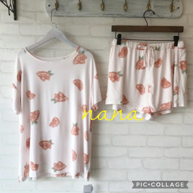 gelato pique - フルーツモチーフ上下セット♡ピンクの通販 by nana's ... 新品未使用 ジェラートピケ フルーツモチーフTシャツ ピンク