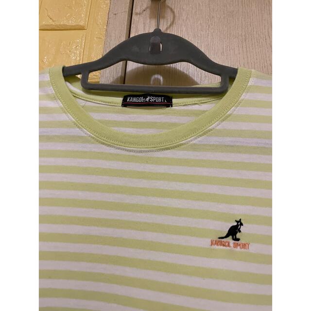 KANGOL(カンゴール)のお値下げ！　kangol ボーダーTシャツ　Lサイズ   レディースのトップス(Tシャツ(半袖/袖なし))の商品写真