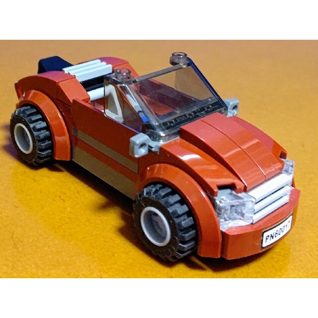 Lego(レゴ)のレゴ★シティ 自動車（ダークレッド）PNタイプ USED 人気 激レア ラスト エンタメ/ホビーのおもちゃ/ぬいぐるみ(その他)の商品写真