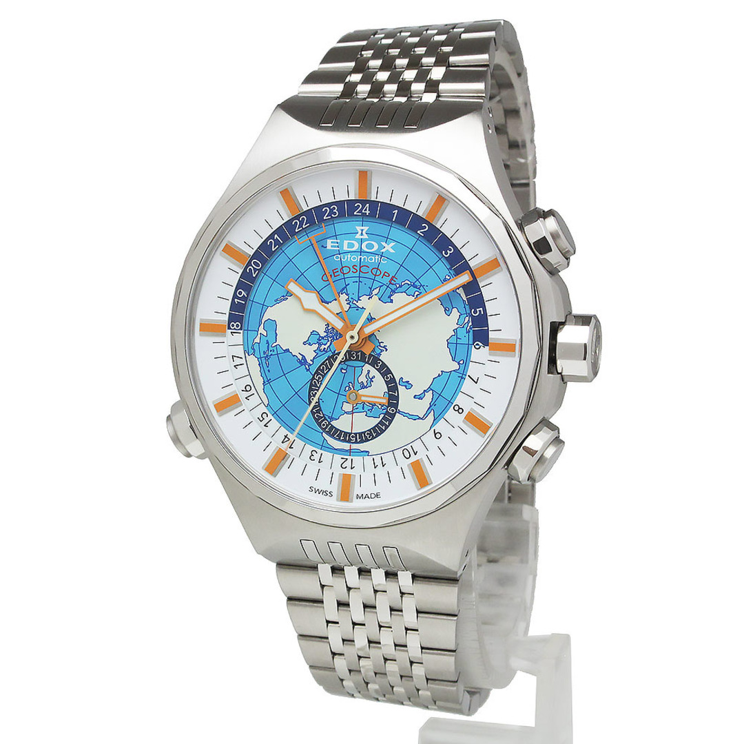 【お1人様1点限り】 エドックス EDOX（新品・未使用品） 訳あり 07002-3C1 シルバー 腕時計 自動巻き 世界300本限定 130周年記念 GEOSCOPE ジオスコープ 腕時計(アナログ)
