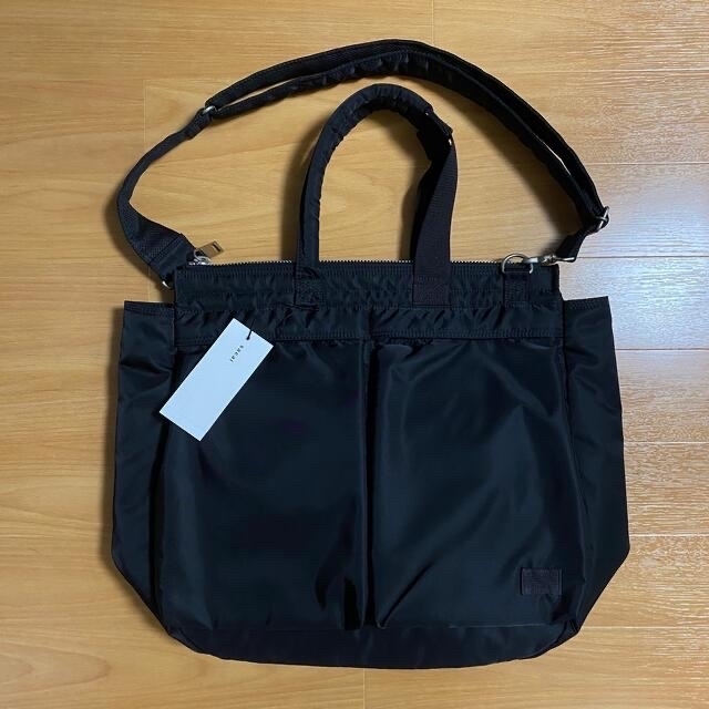 sacai PORTER Pocket Tote Large BLACK