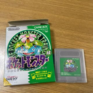 ゲームボーイ(ゲームボーイ)のポケットモンスター緑(携帯用ゲームソフト)