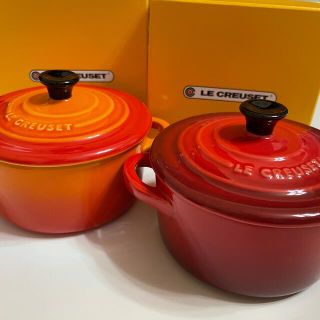 ルクルーゼ(LE CREUSET)の【新品・未使用】ル・クルーゼ　mini cocotte 3個セット(食器)