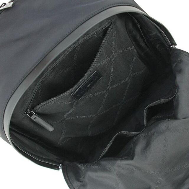 EMPORIO ARMANI(エンポリオアルマーニ)のエンポリオ アルマーニ EMPORIO ARMANI バックパック イーグルロゴ Y4O348 ナイロン メンズ ブラック 新品 9811 メンズのバッグ(バッグパック/リュック)の商品写真