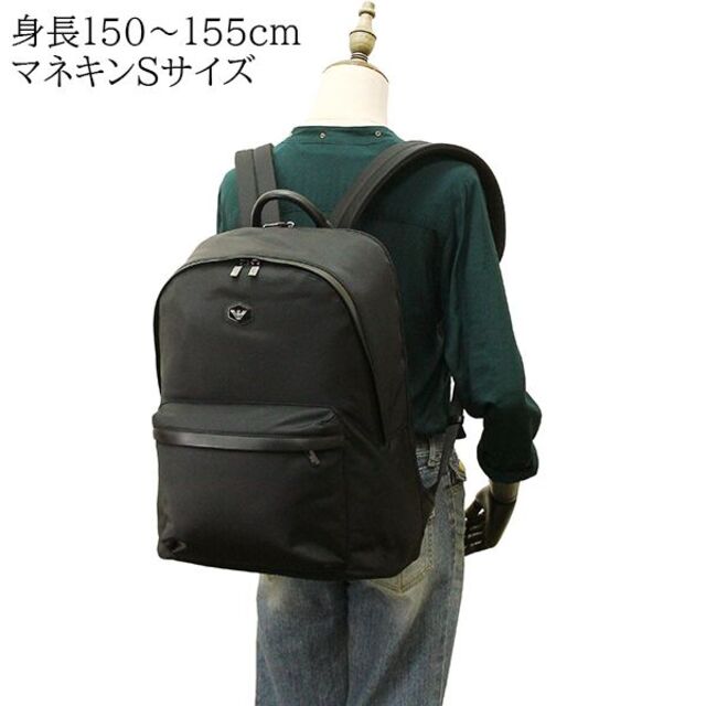 EMPORIO ARMANI(エンポリオアルマーニ)のエンポリオ アルマーニ EMPORIO ARMANI バックパック イーグルロゴ Y4O348 ナイロン メンズ ブラック 新品 9811 メンズのバッグ(バッグパック/リュック)の商品写真