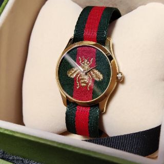 グッチ タイムレス 腕時計 ゴールド ビー GUCCI 蜂 ベルト