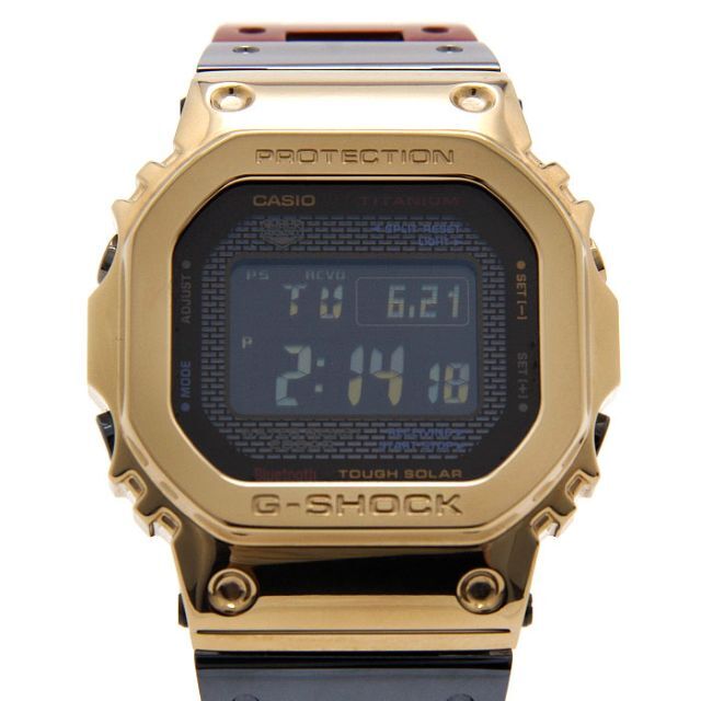 美品 G-SHOCK チタン フルメタルスクエア GMW-B5000TR-9JR