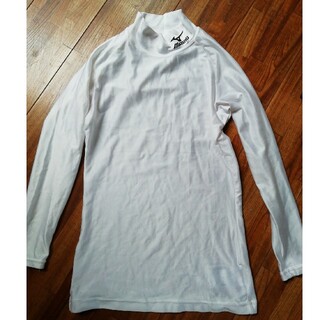 ミズノ(MIZUNO)のバイオギアシャツ　ジュニア　ハイネック長袖　150ホワイト(ウェア)