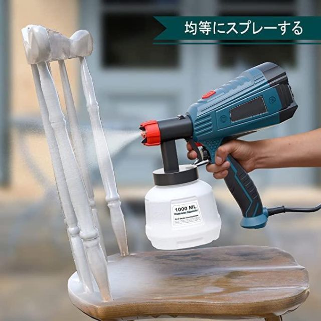 ✨電動式スプレーガン 電気塗料噴霧器　1000MLコンテナ✨電源コードタイプ 3