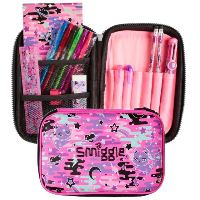 筆箱 文房具 セット smiggle スミグル ネコ　ピンク