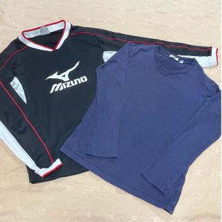 ミズノ(MIZUNO)の長袖Tシャツ　２枚セット　140cm   ミズノ&ユニクロ　キッズ(Tシャツ/カットソー)