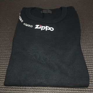ジッポー(ZIPPO)の【レア・非売品・入手困難・未使用】ZIPPO　Tシャツ　黒(ノベルティグッズ)