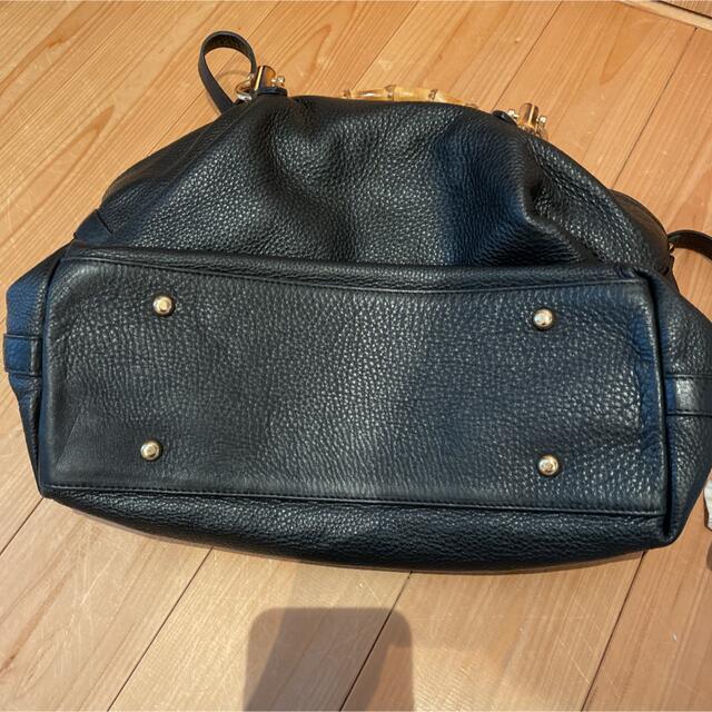 GIANNI NOTARO/ジャン二ノターロ】バンブーハンドルバッグ