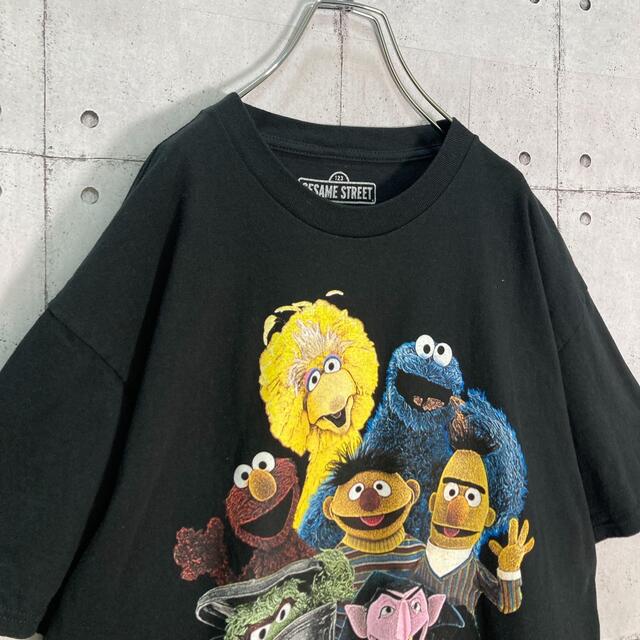 SESAME STREET(セサミストリート)の【レアデザイン】SESAME STREET/セサミストリート 半袖 Tシャツ 黒 メンズのトップス(Tシャツ/カットソー(半袖/袖なし))の商品写真