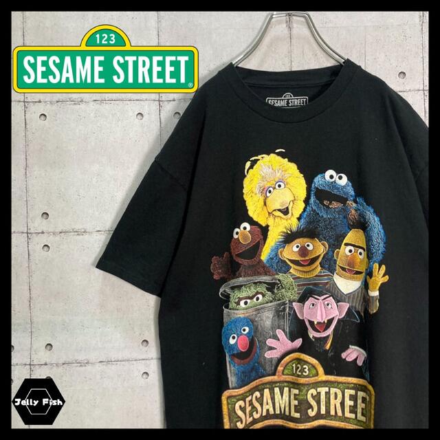 SESAME STREET(セサミストリート)の【レアデザイン】SESAME STREET/セサミストリート 半袖 Tシャツ 黒 メンズのトップス(Tシャツ/カットソー(半袖/袖なし))の商品写真