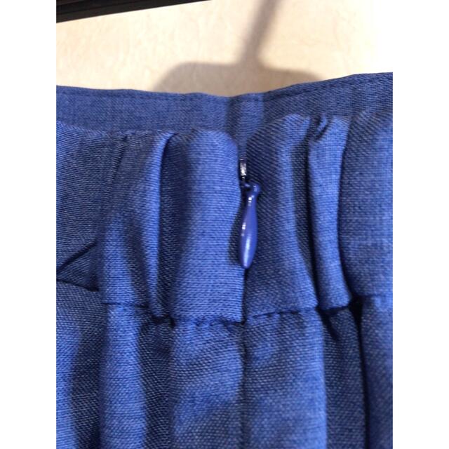 Techichi(テチチ)のフレアスカート　ブルー レディースのスカート(ひざ丈スカート)の商品写真