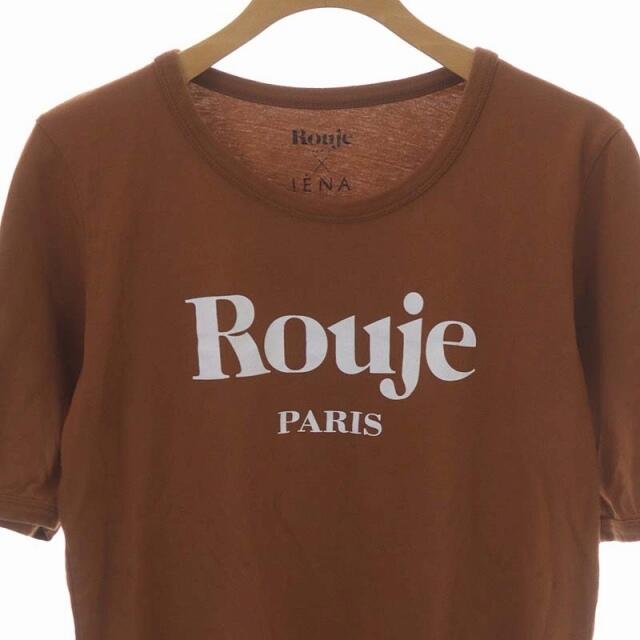 IENA(イエナ)のイエナ IENA ×ルージュ ×Rouje Tシャツ カットソー 半袖 茶色 レディースのトップス(カットソー(半袖/袖なし))の商品写真