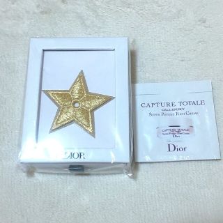 クリスチャンディオール(Christian Dior)のDior ピンバッチノベルティ カプチュールリッチクリームサンプル 新品未使用(ノベルティグッズ)