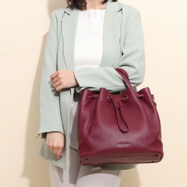 新品】値下中☆コールハーン COLE HAAN レザー バケット バッグ