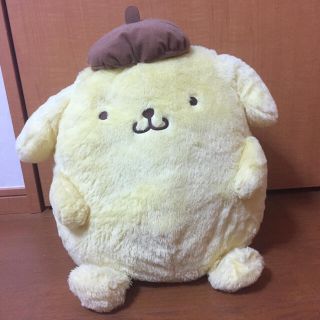 ポムポムプリン(ポムポムプリン)のポムポムプリン ギガジャンボちょこんとおすわりぬいぐるみ(ぬいぐるみ)