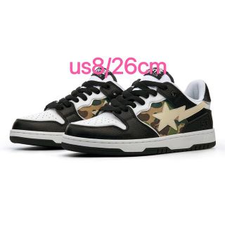 アベイシングエイプ(A BATHING APE)のみちほ様専用BAPE SK8 STA black us8/26cm (スニーカー)