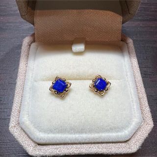 K10ピアス ラピスラズリ(ピアス)