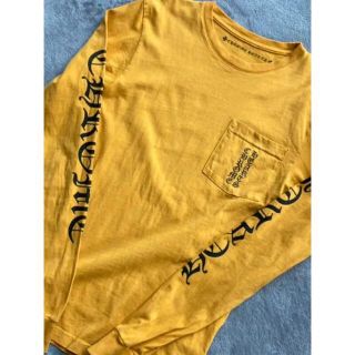 クロムハーツ(Chrome Hearts)のCHROME HEARTS クロムハーツ プリント ロンTシャツ XSマスタード(Tシャツ/カットソー(七分/長袖))