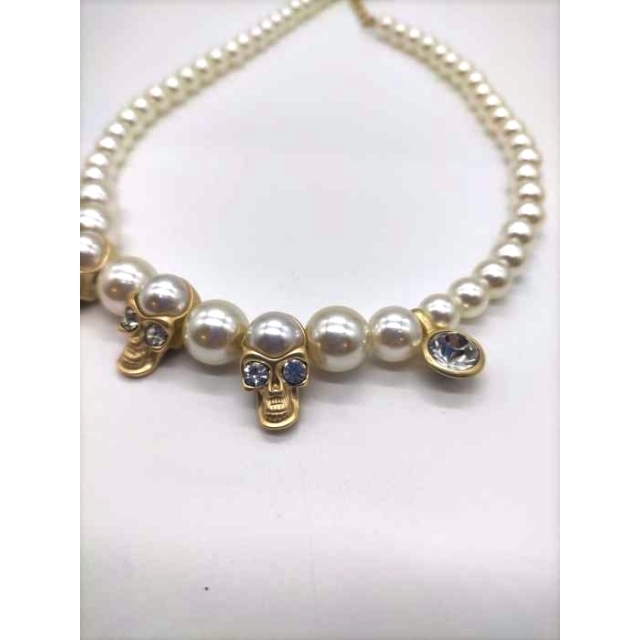 格安本物保証】 EVAE MOB(エバーモブ) SKULL PEARL NECKLACE メンズの