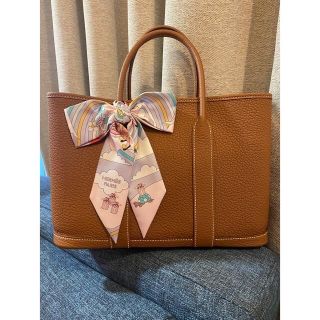 エルメス(Hermes)のエルメス　ガーデンパーティーTPM 30 ゴールド　オールレザー(トートバッグ)