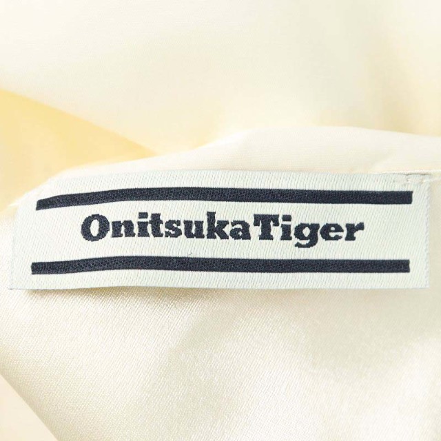 Onitsuka Tiger(オニツカタイガー)のオニツカタイガー WS LS TOP ブラウス スタンドカラー M 白 ホワイト レディースのトップス(シャツ/ブラウス(長袖/七分))の商品写真