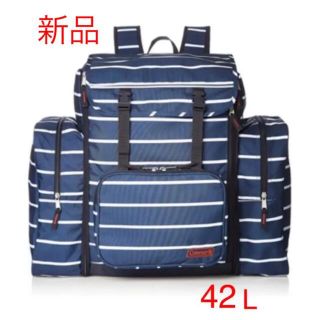 コールマン(Coleman)の新品 コールマン トレックパック リュック 42-50L ネイビーボーダー(バッグパック/リュック)