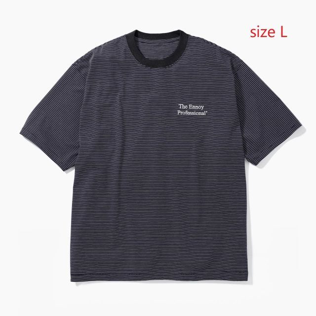 メンズennoy S/S Border T-Shirt (BLACK × WHITE)