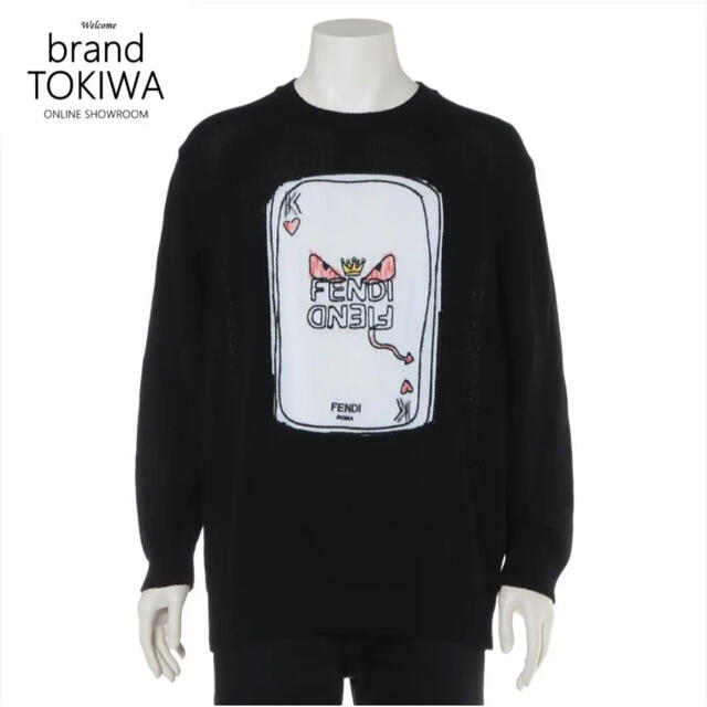 FENDI - フェンディ FENDI ニット セーター トランプ ブラック