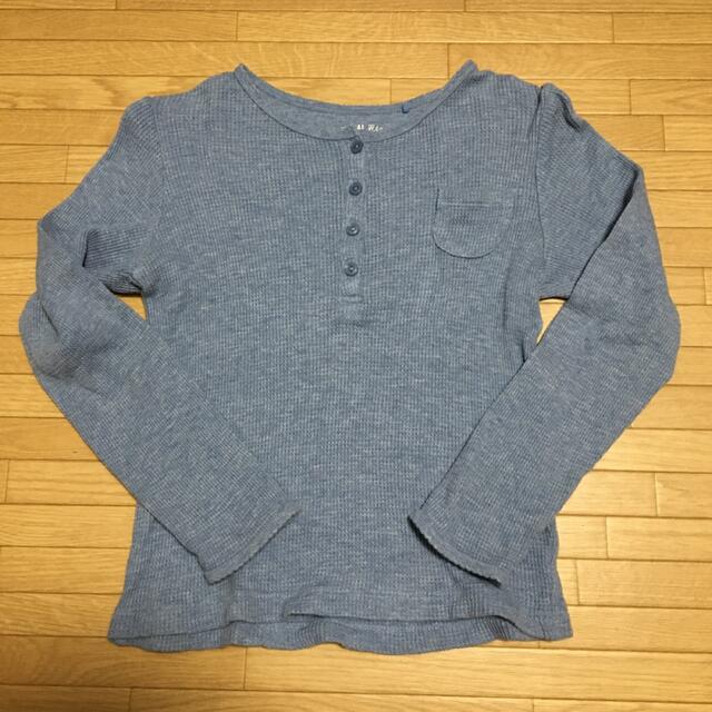 UNIQLO(ユニクロ)のUNIQLO ワッフル地のトップス　120 キッズ/ベビー/マタニティのキッズ服女の子用(90cm~)(Tシャツ/カットソー)の商品写真