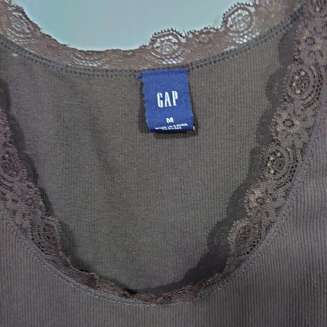 GAP(ギャップ)のGAP レースタンクトップ ダークブラウン M レディースのトップス(タンクトップ)の商品写真