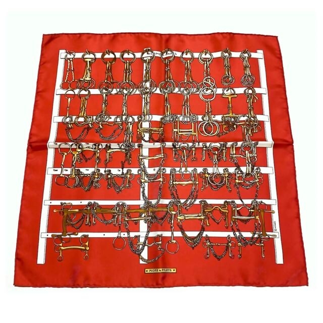 新品❤︎HERMES エルメス プチカレ❤︎MORS&FILETS ミニスカーフ