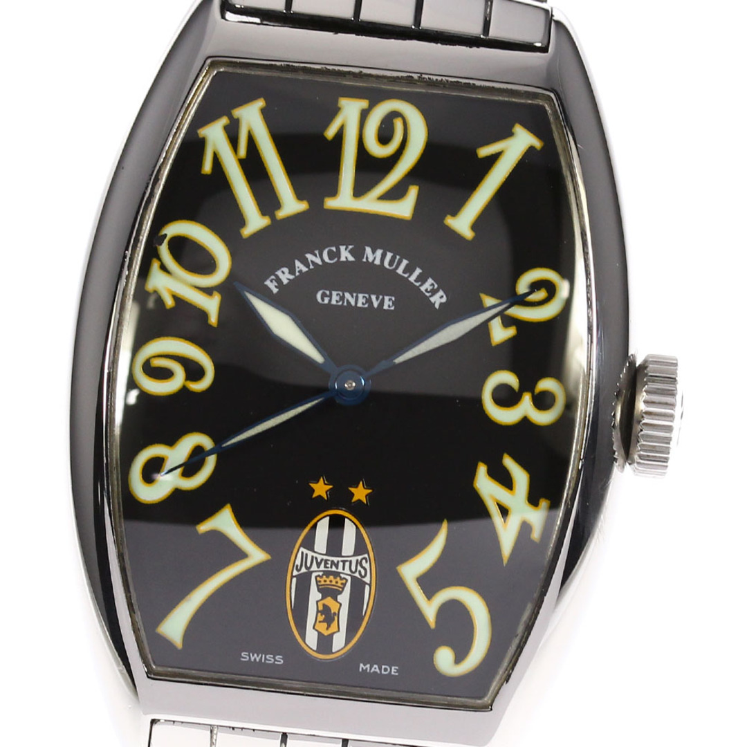 ☆良品★箱・保証書付き【FRANCK MULLER】フランクミュラー トノーカーベックス 5850 ユベントス 限定300本 自動巻き メンズ_691989 【232】【ev20】