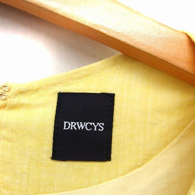DRWCYS(ドロシーズ)のドロシーズ DRWCYS フレアスリーブ ワンピース ロング 丸首 綿麻 1 黄 レディースのワンピース(ロングワンピース/マキシワンピース)の商品写真