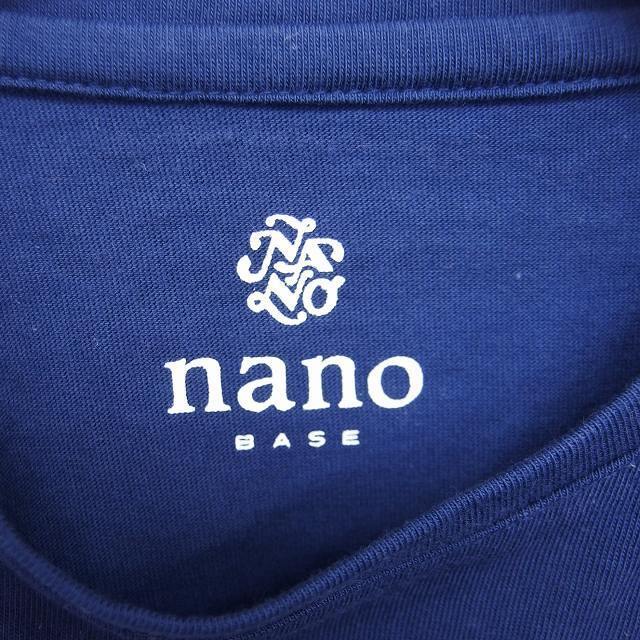 nano・universe(ナノユニバース)のナノユニバース NANOBASE Tシャツ カットソー  半袖 36 ネイビー レディースのトップス(Tシャツ(半袖/袖なし))の商品写真