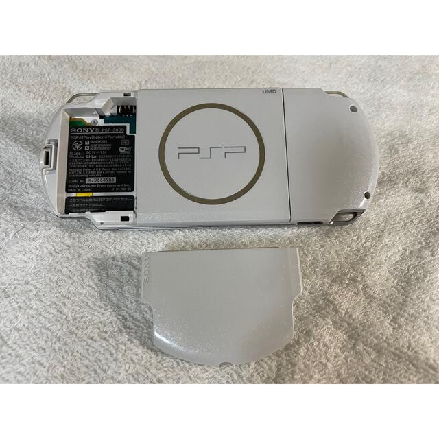 PlayStation Portable(プレイステーションポータブル)の☆動作品☆ PSP-3000  パールホワイト エンタメ/ホビーのゲームソフト/ゲーム機本体(携帯用ゲーム機本体)の商品写真