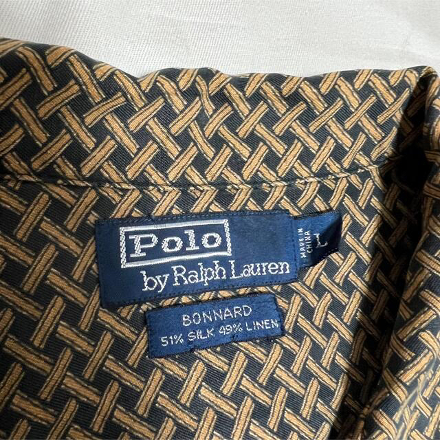 POLO RALPH LAUREN(ポロラルフローレン)の希少 90s polo ralphlauren 総柄 開襟シャツ BONNARD メンズのトップス(シャツ)の商品写真