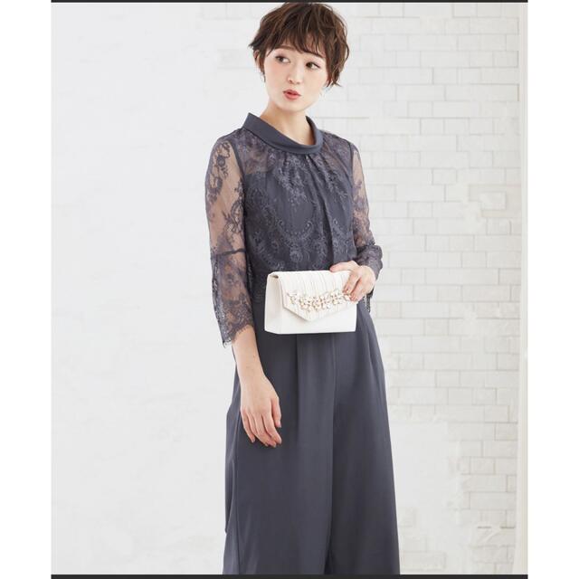 美品 kana レーストップスハイネックパンツドレス オールインワン 美品 kana レーストップスハイネックパンツドレス オールインワン