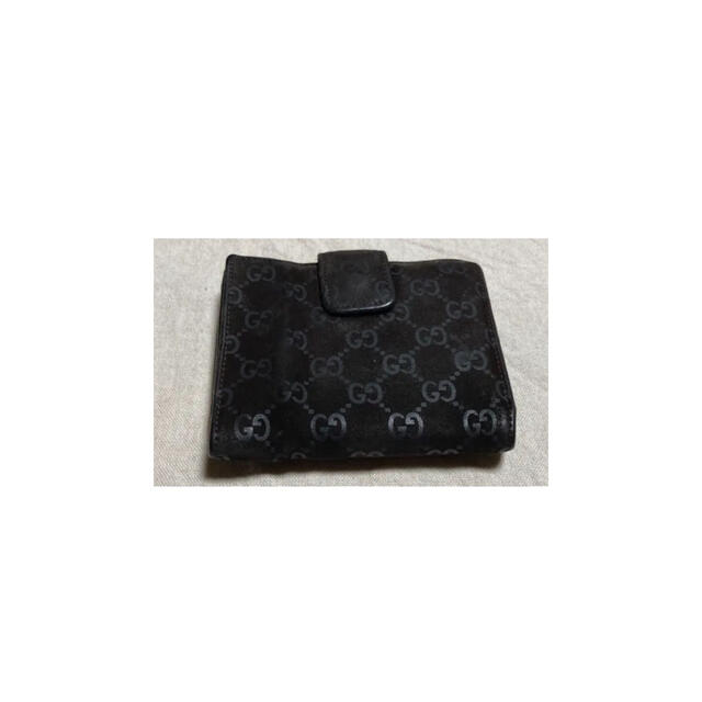 Gucci(グッチ)のGUCCI スウェード　二つ折り財布 メンズのファッション小物(折り財布)の商品写真