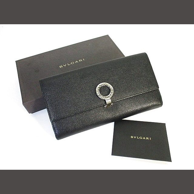 BVLGARI ブルガリ 財布 ウォレット 3つ折り財布 小銭入れあり 黒